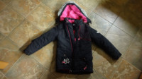 Black Winter Coat Youth Size 10-12 - $5