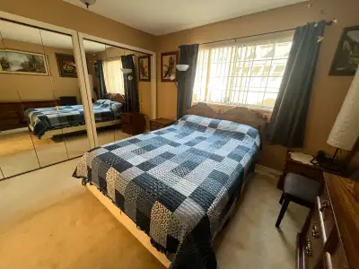 Available now or July 1. Spacious private one bedroom one bath, with a Queen bed. In a 1900 square-f...