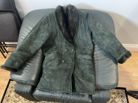 Genuine Sheepskin women long coat size 14 