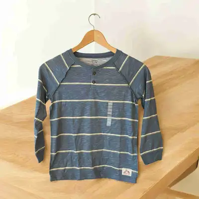 NEW Carter's Kids Boy's Blue Striped Buttoned Long Sleeve Shirt, View more