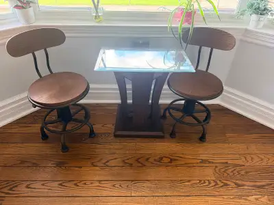 Glass Top Table with Chairs, View more