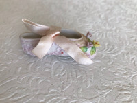 Vintage miniature porcelain ballet shoe figurine