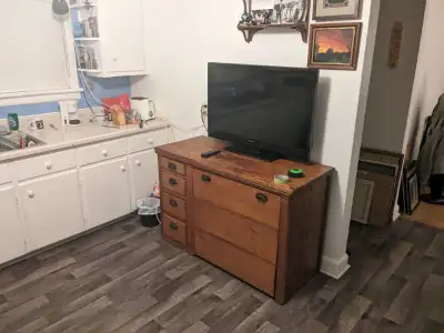 Antique storage hutch, View more