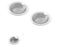 3 Pcs Sink Strainers, Stainless Steel Anti-Clogging Mesh - NEW