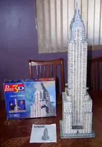 WREBBITT Puzz3D Chrysler Building 763 piece 3D Jigsaw Puzzle