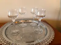 Cordial and Liqueur glass set with Stem