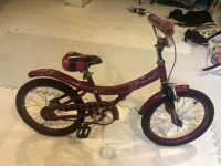 Avivo girls 18 in Purple Rain Bike