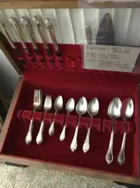 Silverware Cutlery With Case Vintage 50’s/earlier  REDUCED