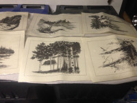 VINTAGE 1970 SUPERTEST OIL GAS PRINTS ENTIRE SET OF 6