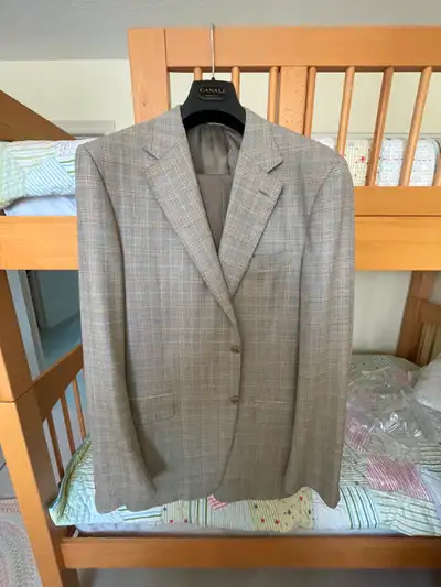 Please see attached pictures of three men's sport coats, all Italian designers (Canali and Armani),...
