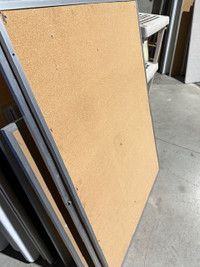 Bulletin Boards with metal frames, various sizes and shapes