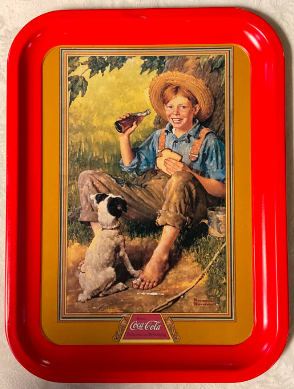 Coca-cola Barefoot boy Tray in Arts & Collectibles in Belleville