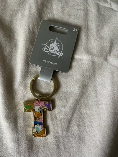 Disney Donald and Daisy Duck Letter T Keychain, View more