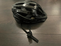 Black bicycle helmet