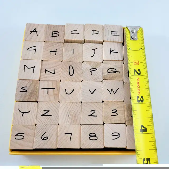 Penny Black Alphabet Rubber Stamps Kate Text Uppercase And Numbe in Hobbies & Crafts in Strathcona County - Image 5
