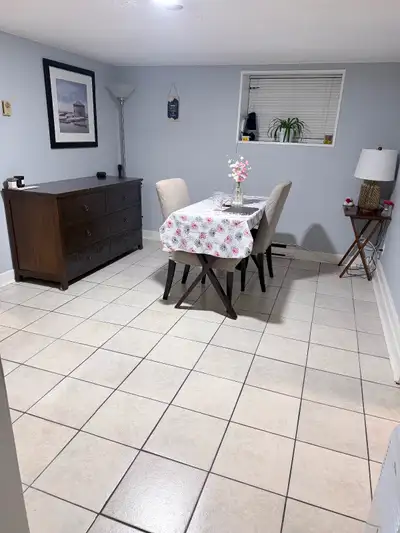 Hi, I’m looking for a female roommate to rent 1 bedroom in a 2-bedroom basement apartment on Gore St...