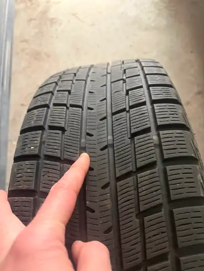Winter tires yokohama winter tires on steelies 215/55r17 94T Still good tread left.