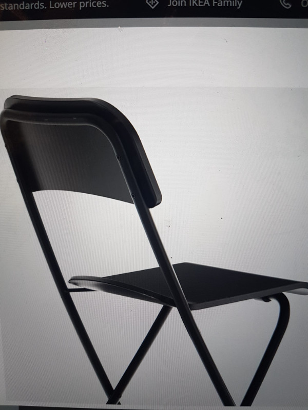 BAR    STOOL (2 ) BACKREST FOLDABLE BLACK   EXCELLENT CONDITION in Chairs & Recliners in City of Toronto - Image 4