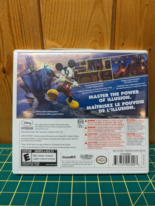 Epic Mickey Power of Illusion 3DS SEALED dans Nintendo DS  à Ville de Régina - Image 2