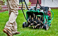 LAWNCARE: AERATION + OVERSEED