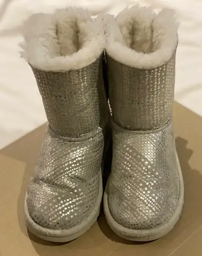 Ugg Boots  Silver Size 10 Children , View more