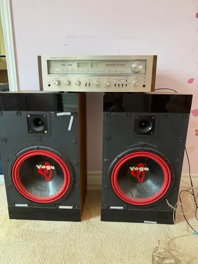 vintage Pioneer Stereo SC 750 with Cerwin Vega Speakers , View more