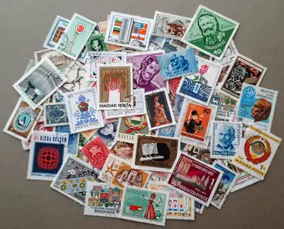 * Hungary Stamps * - Different. Used. - Total of 150 stamps. - Mail to anywhere in Canada via Canada...