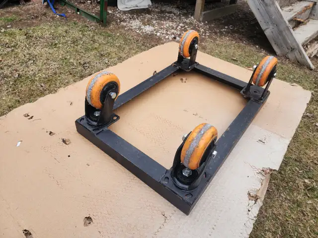 Heavy-Duty Angle iron Roller Cart Beach Craftsman Gray Mastercra in Tool Storage & Benches in Windsor Region - Image 6