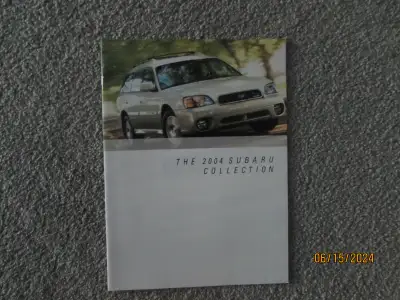 2004 SUBARU COLLECTION $8.00, OLDS 1990 TO 1995 , OLDS AURORA 2001 $10.00 6 BROCHURES $45.00 FOR ALL...