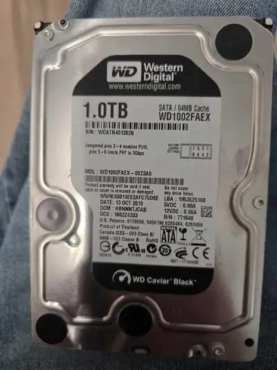 1 .0 TB WESTERN DIGITAL Security HD for sale $65, View more
