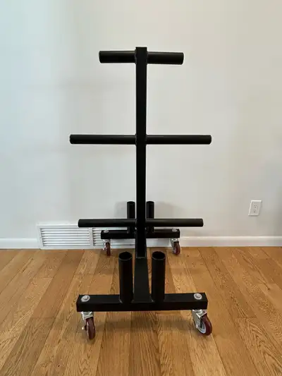 FIRE BREATHER RIGS OLYMPIC PLATE WEIGHT TREE AND BAR HOLDER, View more