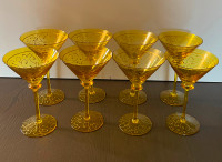 Set of 8 Martini Glasses