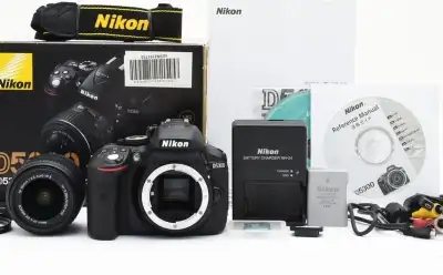 Only 1343 shots, Nikon D5300 24.2 MP DSLR camera + 18-55 lens, View more