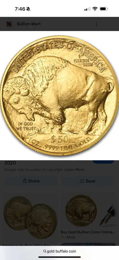 1 oz gold buffalo coin