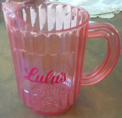 Lulu's Clear, Red & Plastic 60 Oz Lulu's Roadhouse.Closed  2000, View more