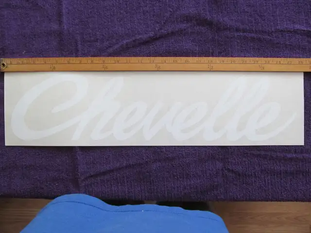 RARE STICKER DECALQUE DECALS MUSCLE CAR CHEVELLE 1970 in Arts & Collectibles in Laurentides - Image 2