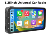 Universal Car Radio 6.25in (with Car Play and Android Auto)