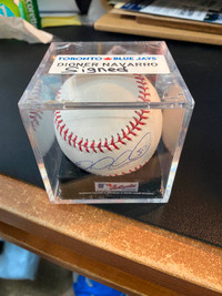 Autographed Dioner Navarro Toronto Blue Jays baseball