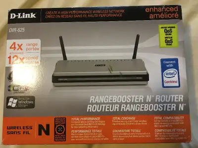 D Link wireless router., View more