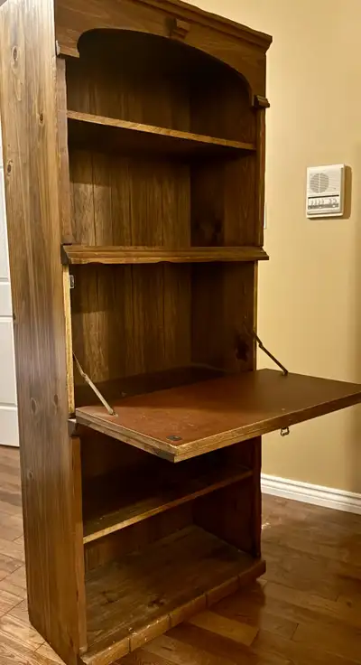 Book shelf with fold-down desk, View more