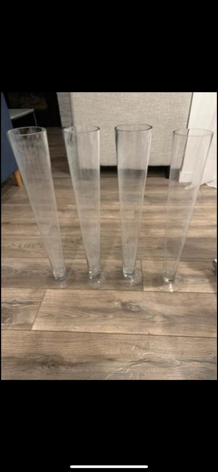 4 Trumpet Vases for sale  