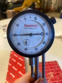 Starrett dial indicator and mag base 