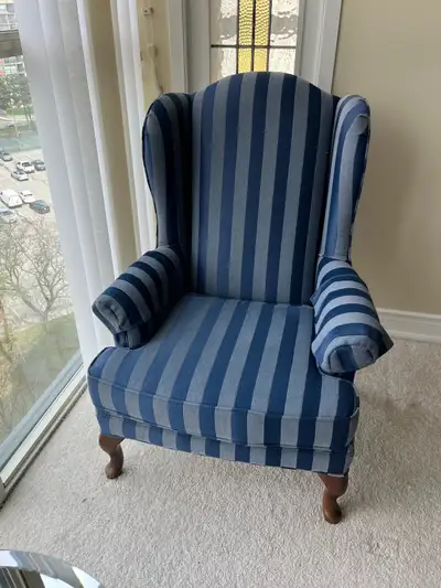 Two Wingback Chairs, View more