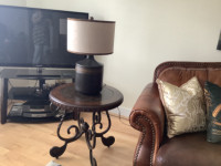 Coffee table with 2Matching End Tables & Lamps. $350.00 for All.
