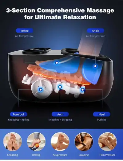 Foot Massager Machine with Heat, Shiatsu Foot Massager with, View more