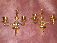 Vintage Brass Hanging Wall Candle Holder