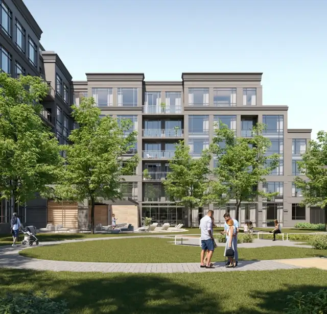 (2075 King Rd) 1 Bed + Den Condo – Free Parking & GO Station