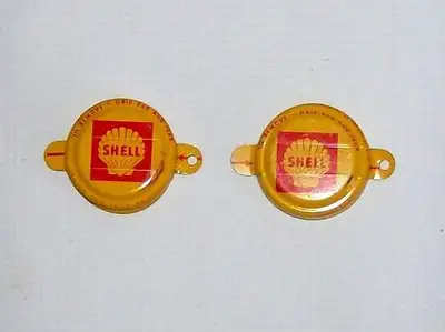 SHELL OIL MEMORABILIA~OIL DRUM SEALS ~ 1960 ~ TRI-SURE TAB-SEALS, View more