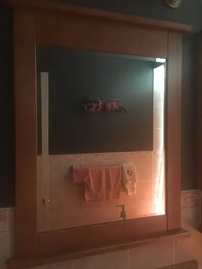Wood-framed mirror, View more
