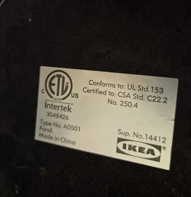 Vintage IKEA FORSA Blue Desk Work Lamp w/Adjustable Arm  in Indoor Lighting & Fans in City of Toronto - Image 10